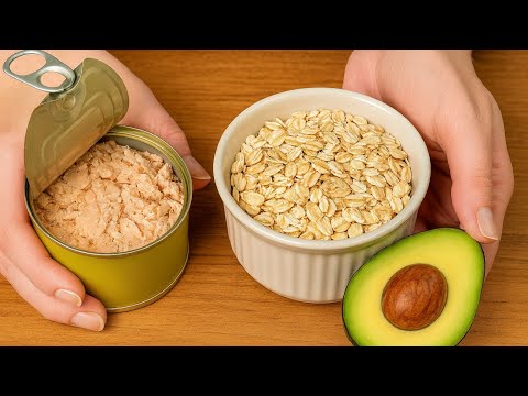 Take 1 can of Tuna and Oatmeal! It's Tastier than Pizza! In a pan for 5 minutes!