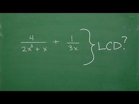 Let’s find the LCD (Lowest Common Denominator) with Variables…Step-by-Step….