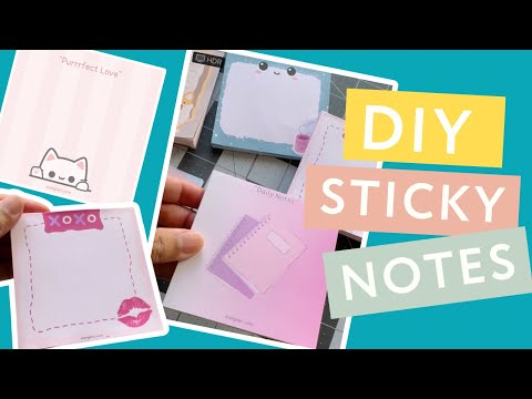 DIY Sticky Note Pads | Step-by-Step  for Beginners with Canva