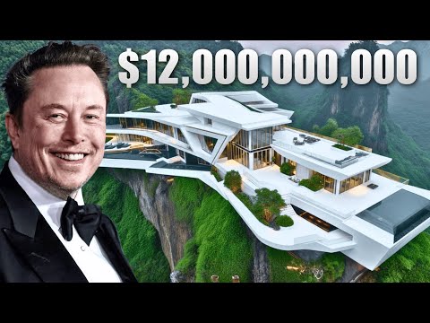 Inside Elon Musk’s New $12,000,000,000 Cliffside Mansion!