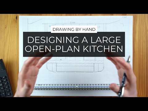 Designing A Large Open Plan Kitchen | Drawing A Kitchen Layout βοΈ