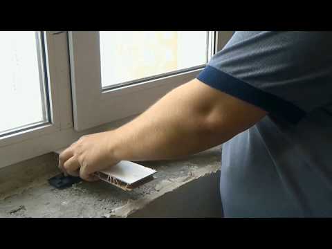 Measuring and installing a window sill on a window