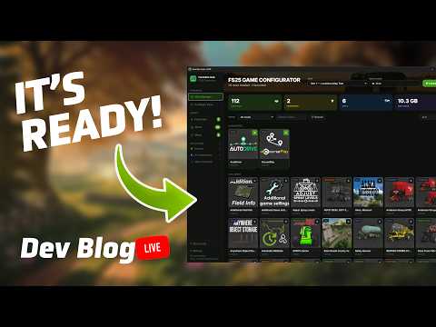 🔴 LIVE - MASSIVE UPDATE - My Game Configurator is READY! 💻🚜🌽
