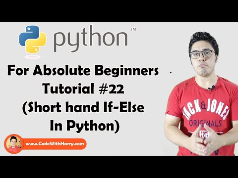 Short Hand If Else Notation In Python | Python Tutorials For Absolute Beginners In Hindi #22