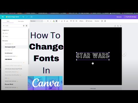 How To Change Font In Canva