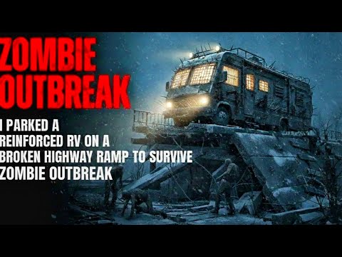 ZOMBIE OUTBREAK: I Parked A Reinforced RV On A Broken Highway Ramp To SURVIVE  ZOMBIE APOCALYPSE