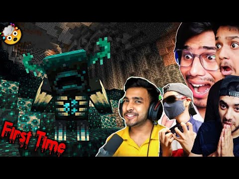 Indian Gamers First Time Encounter Warden in Minecraft ⭕ YesSmartyPie, Gamerfleet, Techno Gamerz