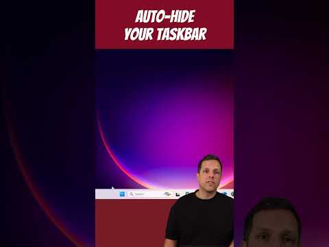 Auto hide the taskbar #windows