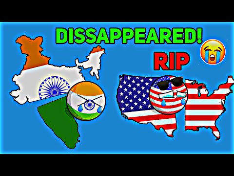 What If INDIA & USA Was DELETED for 24 Hours? 🔥 LOOK What Happened😱😨 #Countryballs