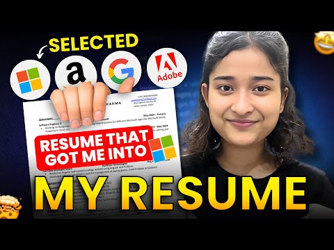 Resume that got me into MICROSOFT 💥| Got selected in 10+ product based companies | Software Engineer