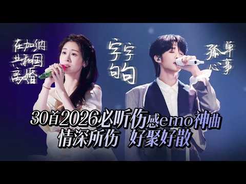 【热歌速递📮】30首2026必听伤感emo神曲 情深所伤 好聚好散 窗户关久了太阳照进来不是温暖而是刺眼 | 刘宇宁 | 姚晓棠 | 王赫野 | 于文文