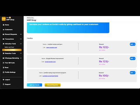 Set up Review and Earn and Attract New Customers on MRP Shop