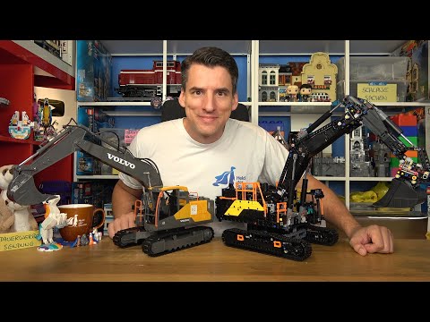 So sieht übrigens ein Bagger aus: 100€ Volvo RC-Bagger vs 400€ LEGO® Wanderdünen Bagger