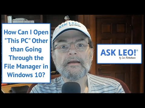 How Can I Open "This PC" Other than Going Through the File Manager in Windows 10?