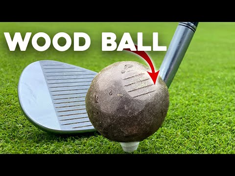 Golf with a WOODEN ball (crazy results)