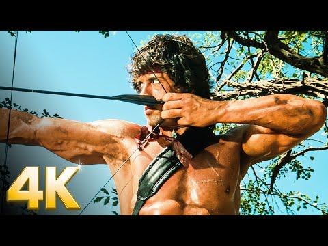 Rambo’s Jungle Traps Strike with Deadly Force | Rambo: First Blood Part II | CLIP ⚡ 4K
