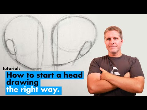 Drawing the BIG Shape of the Head | Intro to Head Drawing: Pt. 1