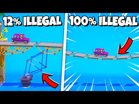 Using ILLEGAL TECHNIQUES to beat Poly Bridge 3...