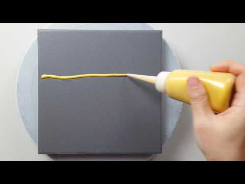 (1152) Simple is the BEST | Only 2 colors! Gold & Black | Acrylic Paint & Water | Designer Gemma77