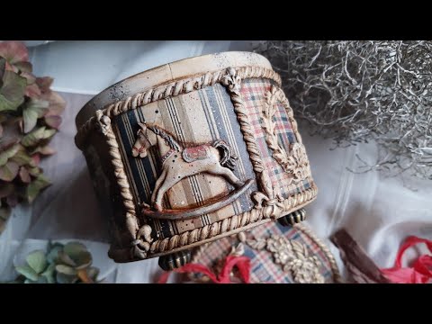 Redesign of the old metal box♡♡♡ Vintage decoupage tutorial