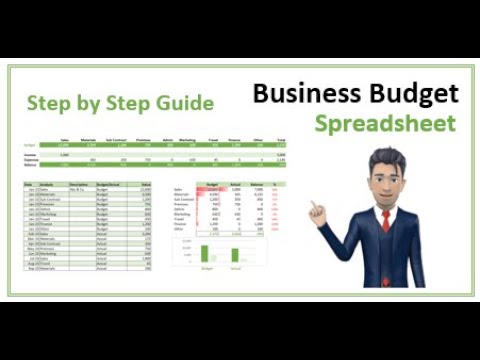 Business Budget Spreadsheet - Step by Step Instructions [for 2023]