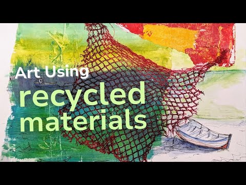 Intuitive Art Using Recycled Materials: Breathe New Life Into Mixed Media Collage #recycledart