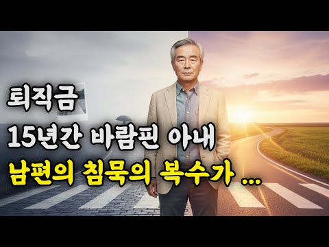 "퇴직금 받는 날 알게 된 아내의 15년 불륜 | 62세 가장이 선택한 조용한 복수 [오디오북 | 인생드라마 채널]”