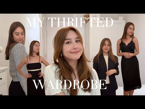 My thrifted clothing collection - Summer dresses, tops, blazers and coats