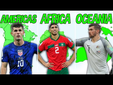 The BEST National Team of Each Continent