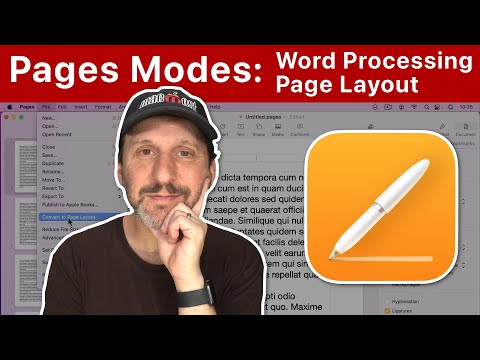 Word Processing Vs Page Layout Modes In Mac Pages