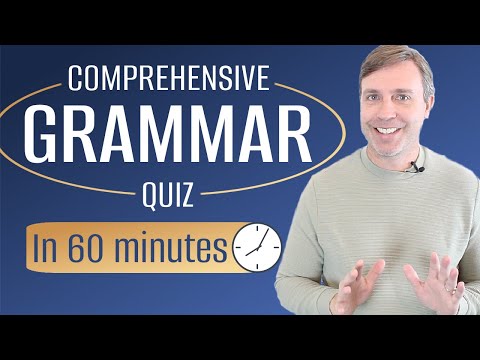 Grammar Quiz - prepositions, verb tenses, adverbs, & more