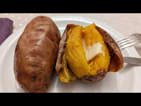 Baked Sweet Potato - creamy, tender, sweet and delicious