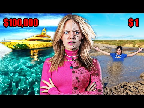 SURVIVING a $1 VS $100,000 Vacation!