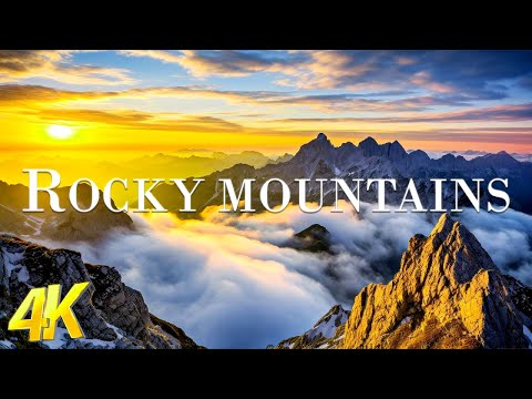 Rocky Mountains (4K UHD) Amazing Beautiful Nature Scenery - Travel Nature | 4K Planet Earth