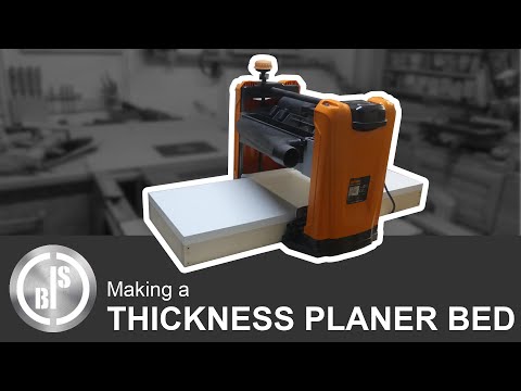 Reduce Planer Snipe | Making a New Compact Planer Bed for the Thickness Planer