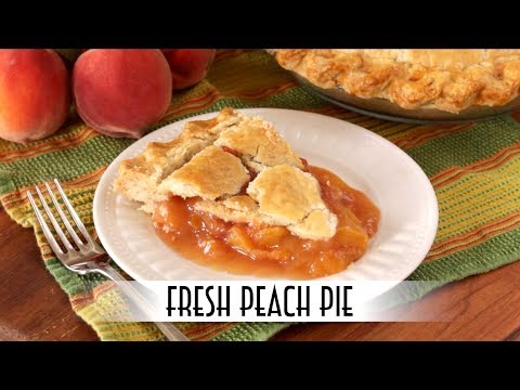 Fresh Peach Pie | with Lard and Butter Crust