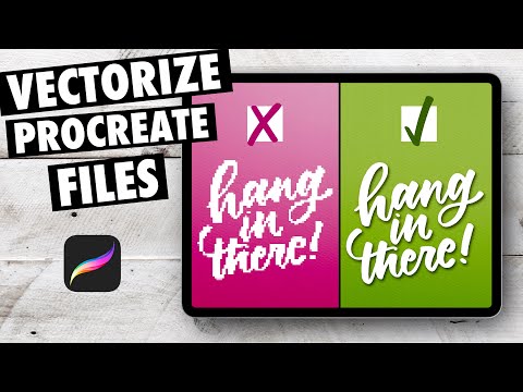No more pixelation or blurry Procreate files | Convert to SVG