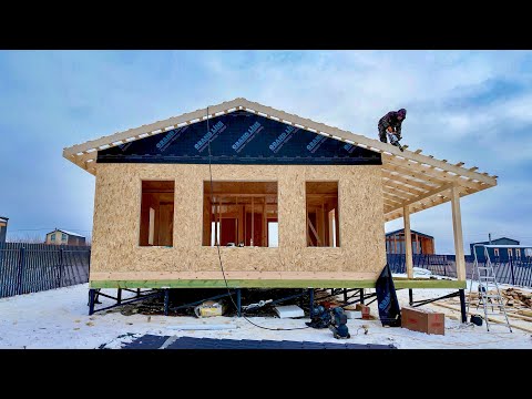Inexpensive house in 4 days. Full construction process