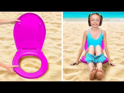 BESTE ZOMERGADGETS VOOR OUDERS 🏖 Wat zit er in het zand? Gave hacks voor het strand ☀️ door 123 GO!