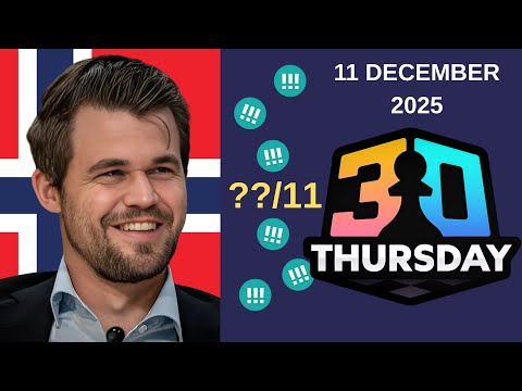 🔴 Magnus Carlsen | First 3+0 Thursday | Chess.com | 11 December 2025