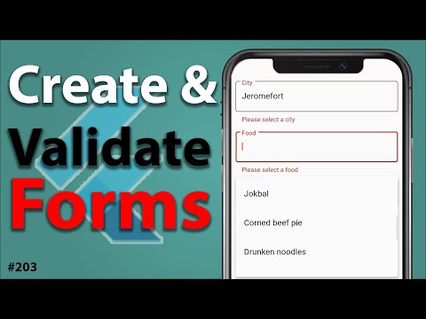 Flutter Tutorial - Create and Validate Forms With AutoComplete & Typeahead