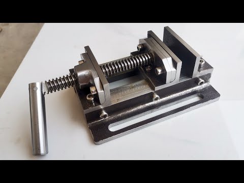 Make A drill press vise from scrap materials and Without Welding