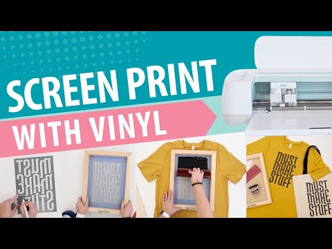 How to Screen Print Using Your Cricut and Vinyl