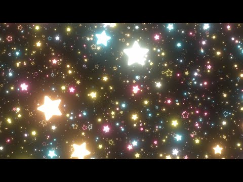 Flying Through Millions Of Tiny Glowing Spin Yellow Pink Blue Stars 4K Video Effects HD Background