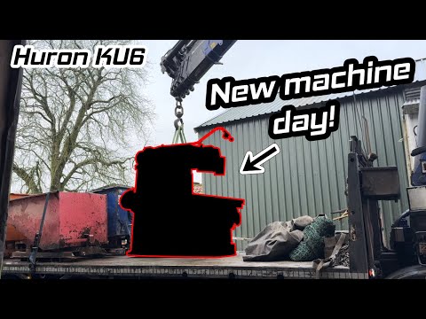 Big workshop rearrange to fit in a new machine. Huron KU6