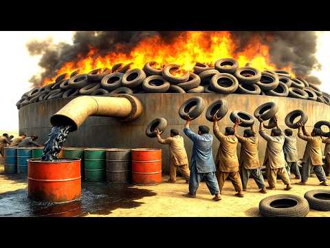 Extreme Ways - Pakistani Factory Recycles Used Tires & Cow Bones @TopWorks