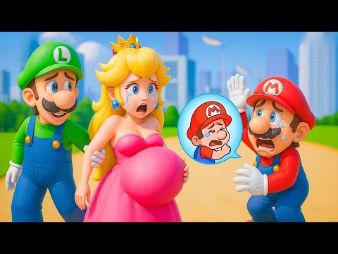 Mario & Luigi Fight Over Peach's Pregnancy! What Happened?!? | The Mario Bros Game Animation