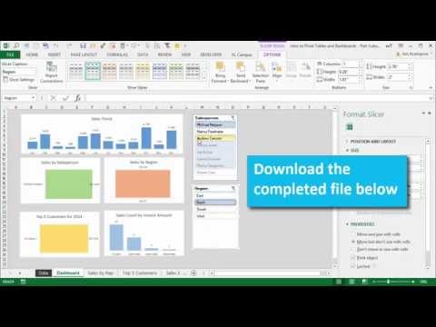 How to Create a Dashboard Using Pivot Tables and Charts in Excel (Part 3)