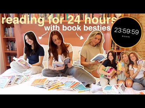 24 hour readathon with book besties 📖💤⭐️