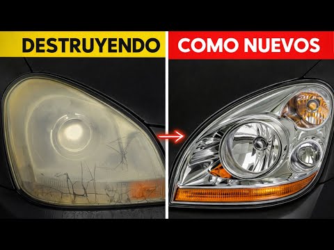 Estás destruyendo tus faros — el método alemán que deja faros opacos como nuevos